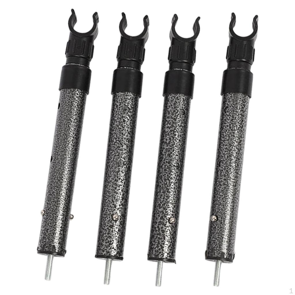 4 Adjustable Telescopic Table Legs for in The Garden