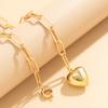 Long Thick Tassels Chain with Heart Pendant Necklace for Women Trendy Charms Choker Collor Neck Accessories 2026 Fashion Jewelry