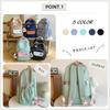 FANDARE Damen Rucksack mit großer Kapazität, leicht, für Schule und Pendeln, Unisex, Mädchen, Lässig, Beliebt, Stilvoll, Niedliches Enten Design, Hellblau,