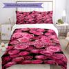 Rose Customize Your Name Bedding Set Breathable Duvet Cover with Pillowcases Home Decoration Birthday Gift