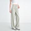 Ledin Split-Line Design Retro High-Waist Wide-Leg Denim Pants