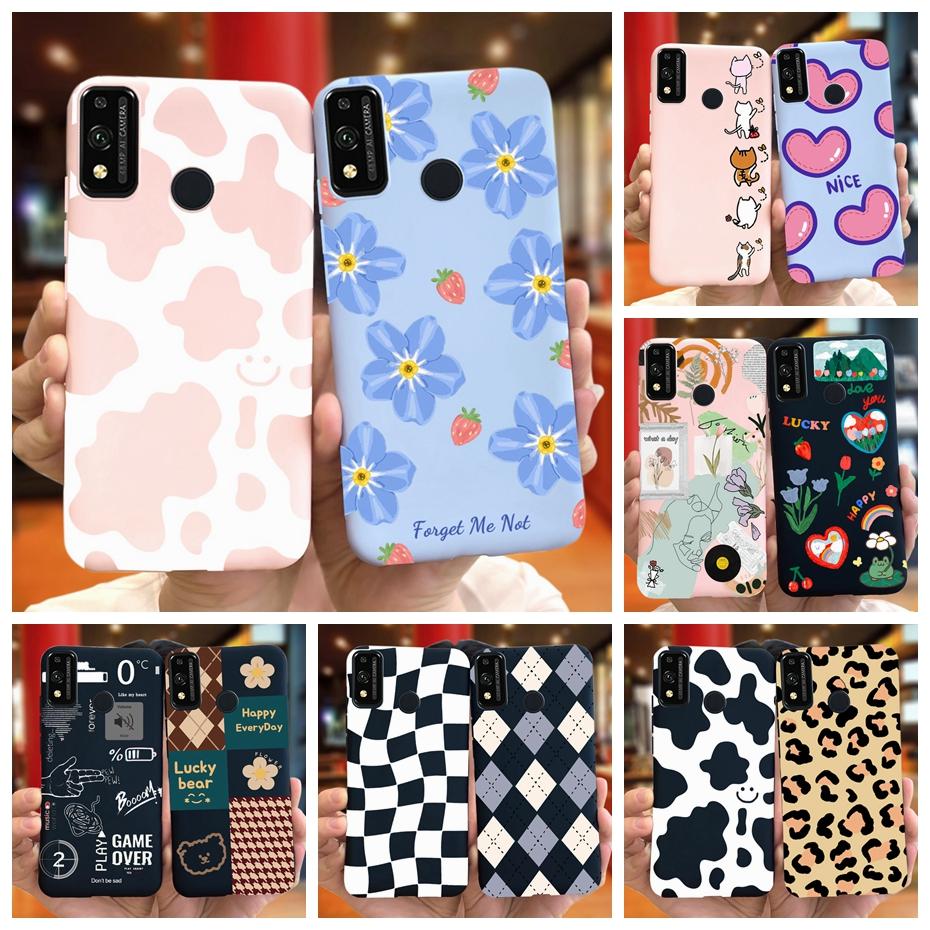 For Honor 9X Lite JSN-L21 Phone Case Honor 9X STK-LX1 Lovely Printing Macaroon Silicone Soft Cases Cover For Honor9X 9 X Lite