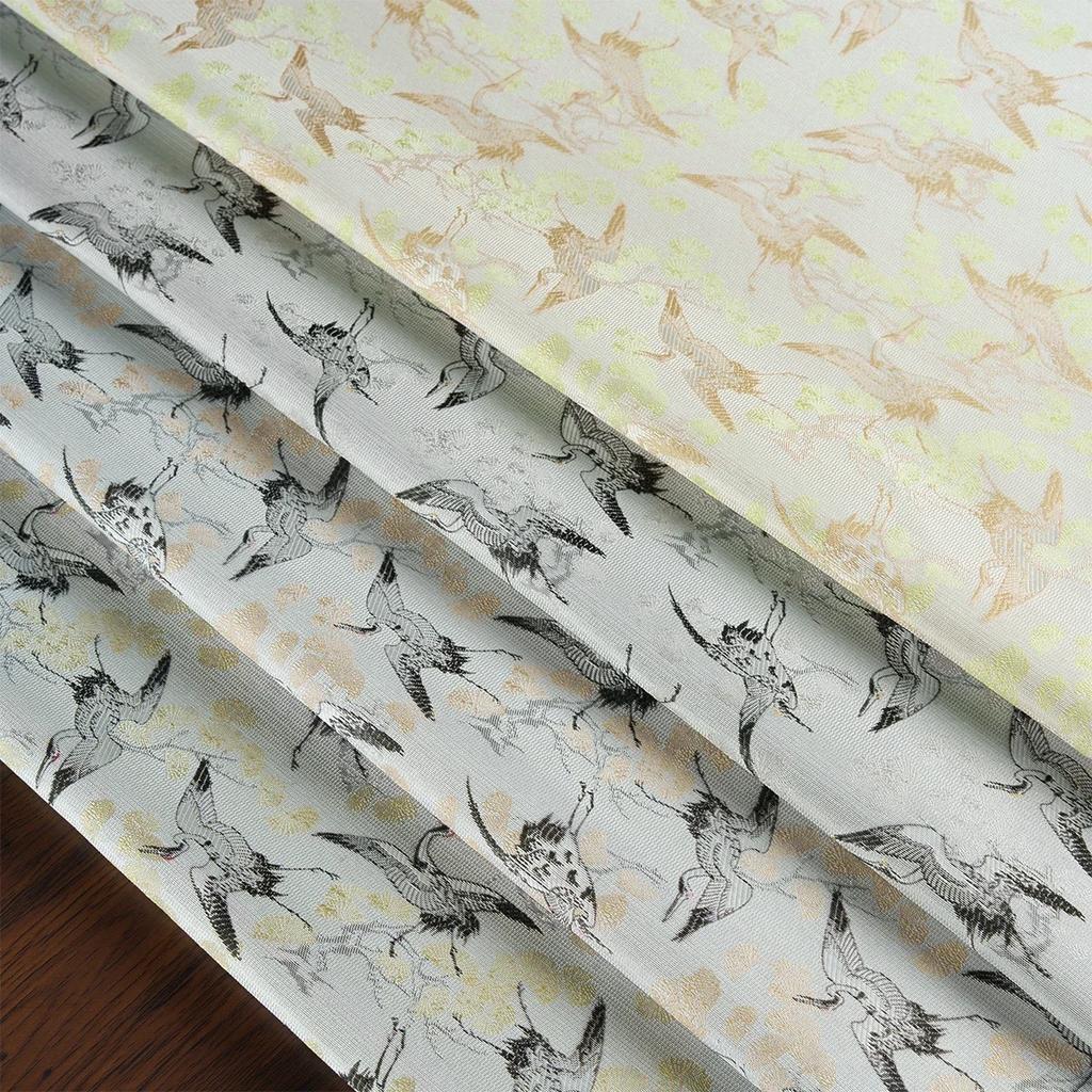 50x148cm Chiński Żuraw Wróżkowy Brokatowa Tkanina Żakardowa Płaszcz Kamizelka Spódnica Miękka Niegniotliwa Tkanina na Odzież Projektancką
