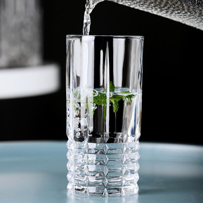 315ml/400ml Stripe Drinking Glasses Transparent Coffee Cup Wine Glass Water Bottle Milk Cups Glasses Drinkware Teacup Yogurt Cup