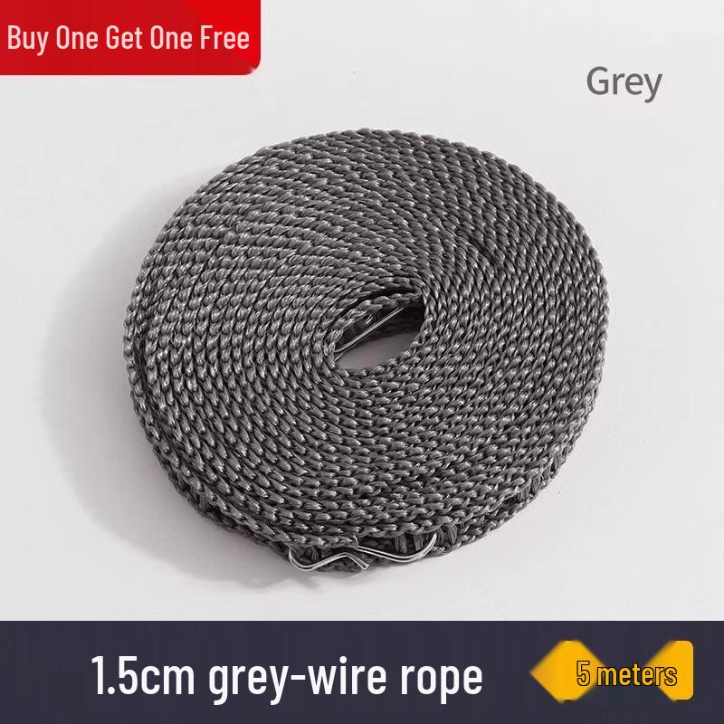 Windproof Non-Slip Clothes Drying Rope for Indoor/Outdoor Use