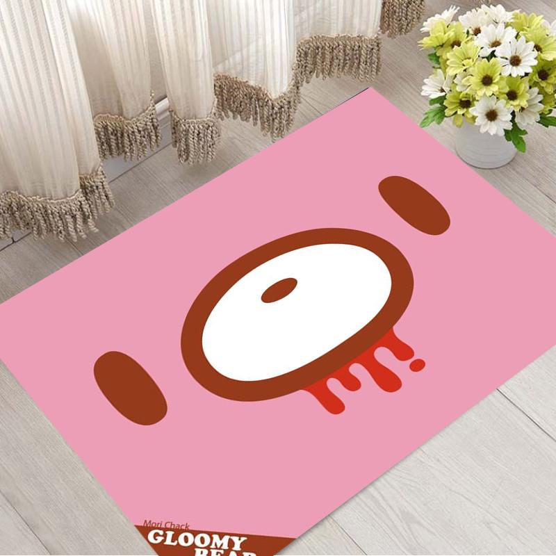 Kawaii G-Gloomy Bears Printed Carpet Non-slip Multi Function carpet Living Room Rug Entrance Floor mat Home Kitchen Hallway Deco