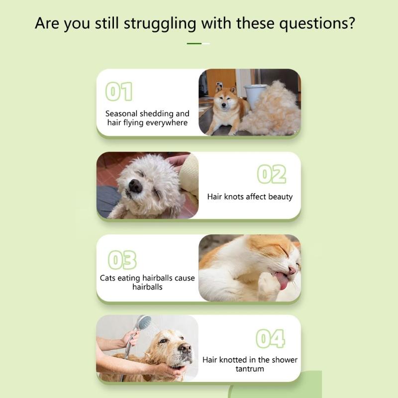 Professional Grooming Comb Fine Tooth Dog Comb Effective Float Hair Remover for Gentle Grooming