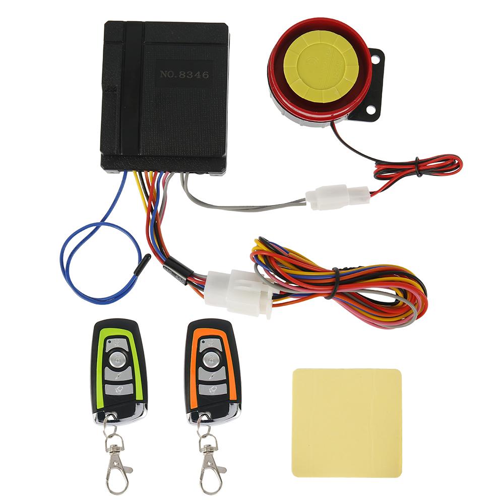

Мотоцикл 125 дБ Универсальная противоугонная система охранной сигнализации для мотоцикла и скутера с дистанционным управлением для запуска двигателя