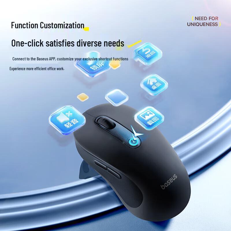 Baseus F02 AI Smart Ergonomic Dual-Mode Wireless Mouse
