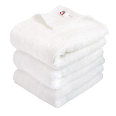 Imabari Certified Face Hiorie Fluffy Ribbed Set of Made In Japan with Precious Staple Imabari Cotton Towels, Towels, 3, Off-White, Extra-Long Cotton,