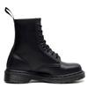 Versatile 1460 Tooling Boots Women's Hard Leather Pure Black Line Couple Short Boots Men's and Women's Leather Boots Round Head Trend Locomotive