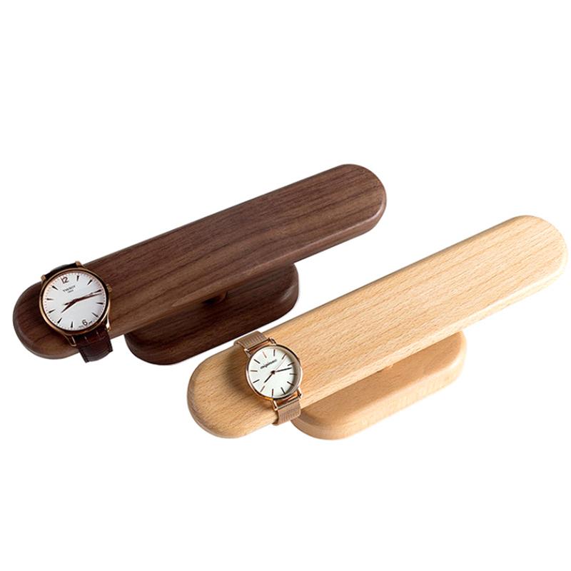 Lyxigt Klockställ Kreativ Hemdekoration Trä Klockförvaringsställ Klockdisplayhylla För Mässa