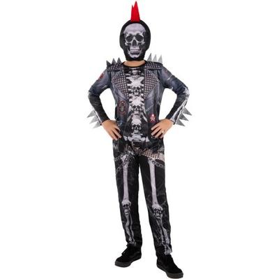 Kinder Punk Skelett Kostüm