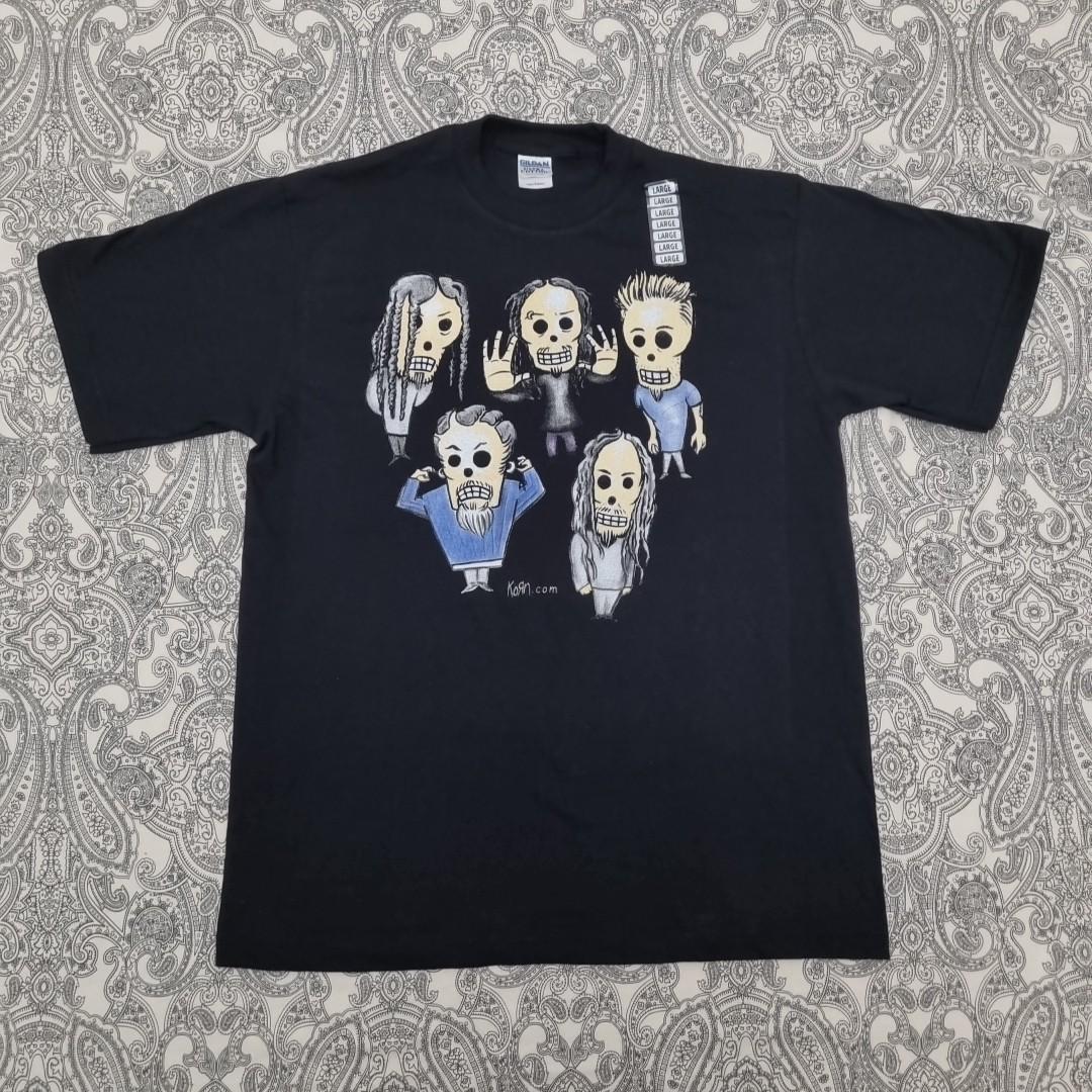 Korn “El Dia De Los Korn” Band T-Shirt Mens Womens Tees Top 2000s Nu Metal Band Tee Skeleton Art New 4XL