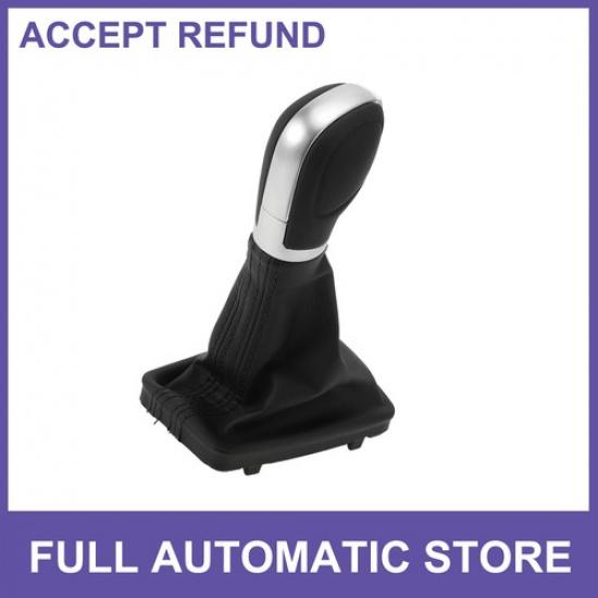 Automatic Shift Knob W/ Boot Cover for Volkswagen Tiguan 12-15 Faux Leather