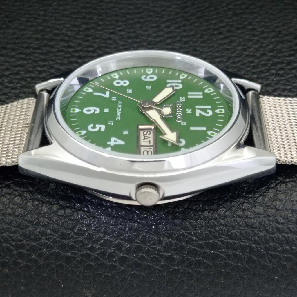 AUTOMATIC VINTAGE REFURBISHED SEIKO 5 6309A JAPAN MENS GREEN WATCH a441705-1 Sk-a441705