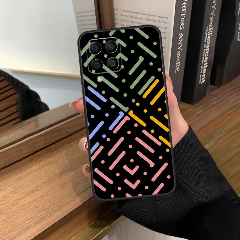 Polka Dots Lines Abstract Art Case For Samsung Galaxy M31 M21 M11 M20 M23 M54 M14 M34 M13 M52 M32 M12 M16 M36 M56 M15 M55