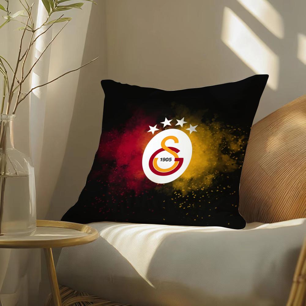 Soccer Funs G-Galatasaray Pillow Case Double-Sided Plush Sofa Cushion Covers Organic Breathable Invisible Zipper