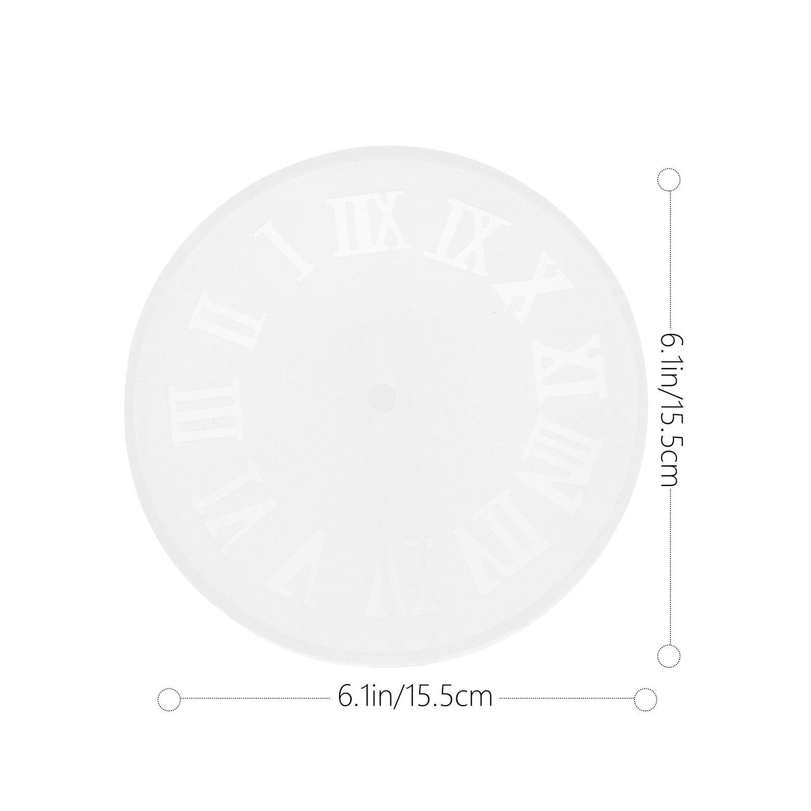 

1Pcs Clock Mold Silicone High Transparency Flexible DIY Craft Casting Resin Epoxy Mold Manual Timepiece Crystal Craft прозрачный