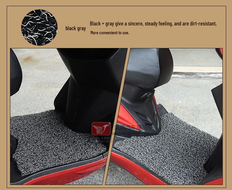Waterproof, Wear-Resistant Silk Ring Foot Mat for Niu M1 Electric Vehicle