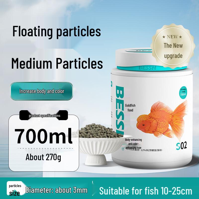 BESSN Schwimmende Goldfischpellets für Ranchu & Löwenkopffische