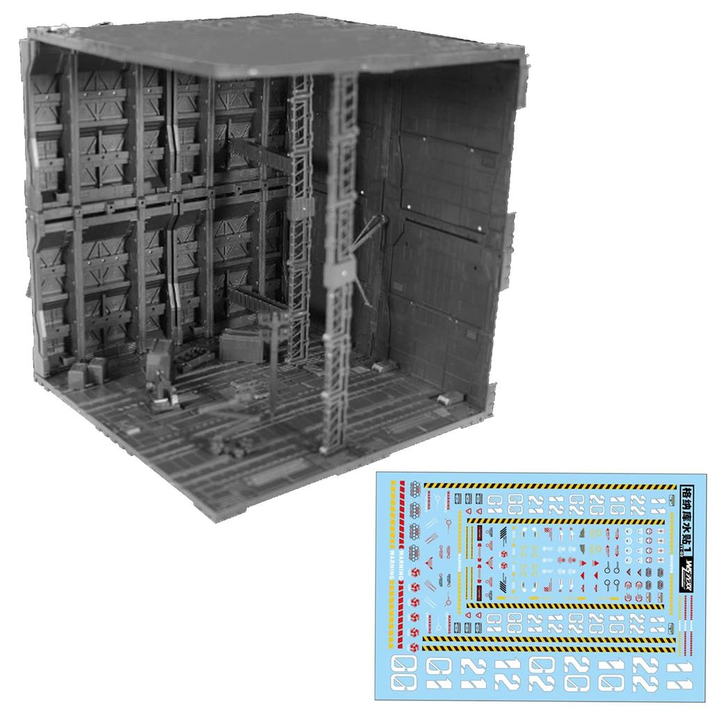 Sac Taske Plastic Model Diorama Base Hangar Action Base Builder's Parts Gunpla (Type 34)