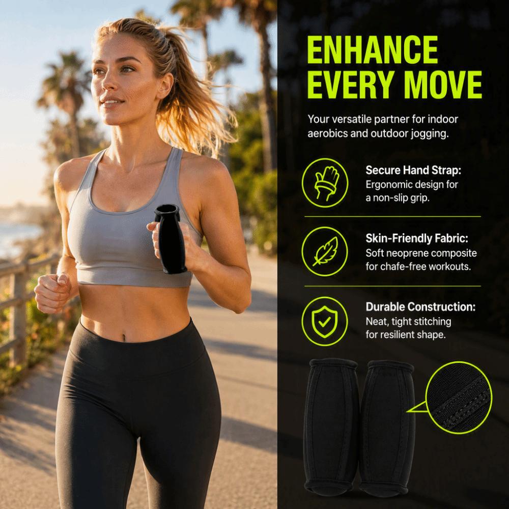 2pcs Soft Shell Material Handheld Soft Dumbbells Hand Strap Dumbbells  Walking Exercise