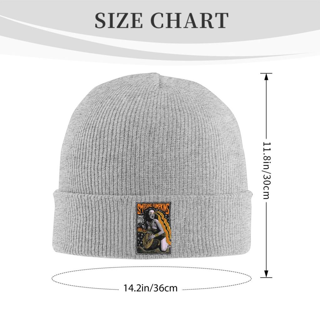 Smashing Pumpkins Warme Strickmütze Winter Strickmütze Beanie Mütze Skullies Beanies Hip Hop Mützen für Unisex
