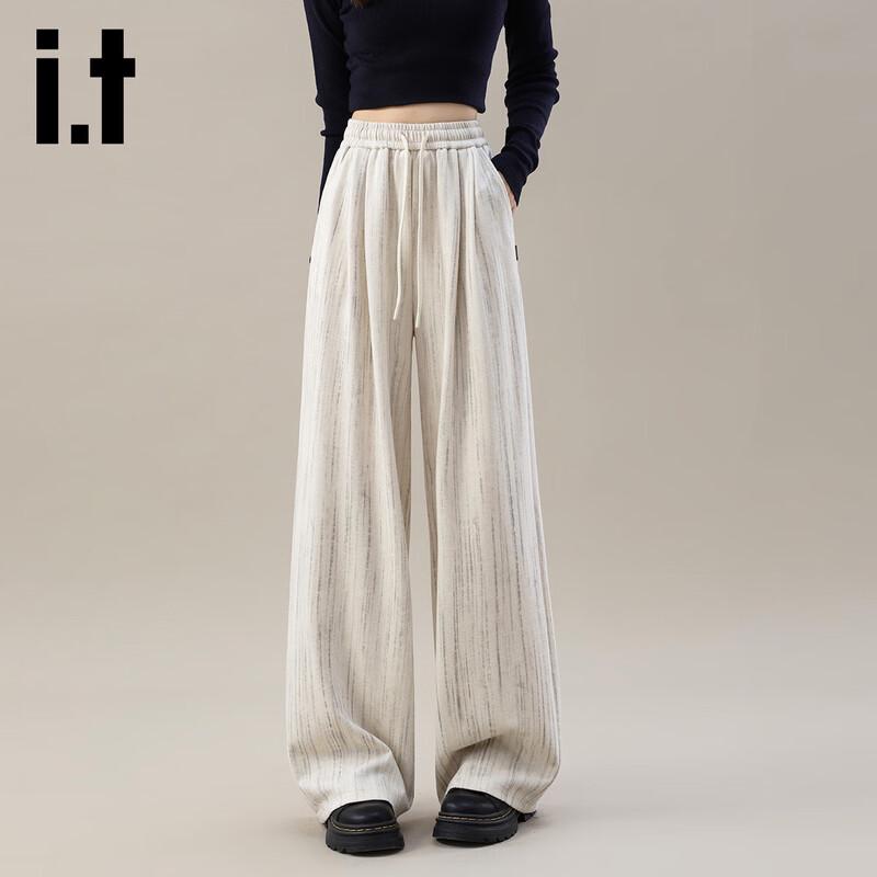 

Izzueit Women s High-Waist Wide-Leg Casual Pants L