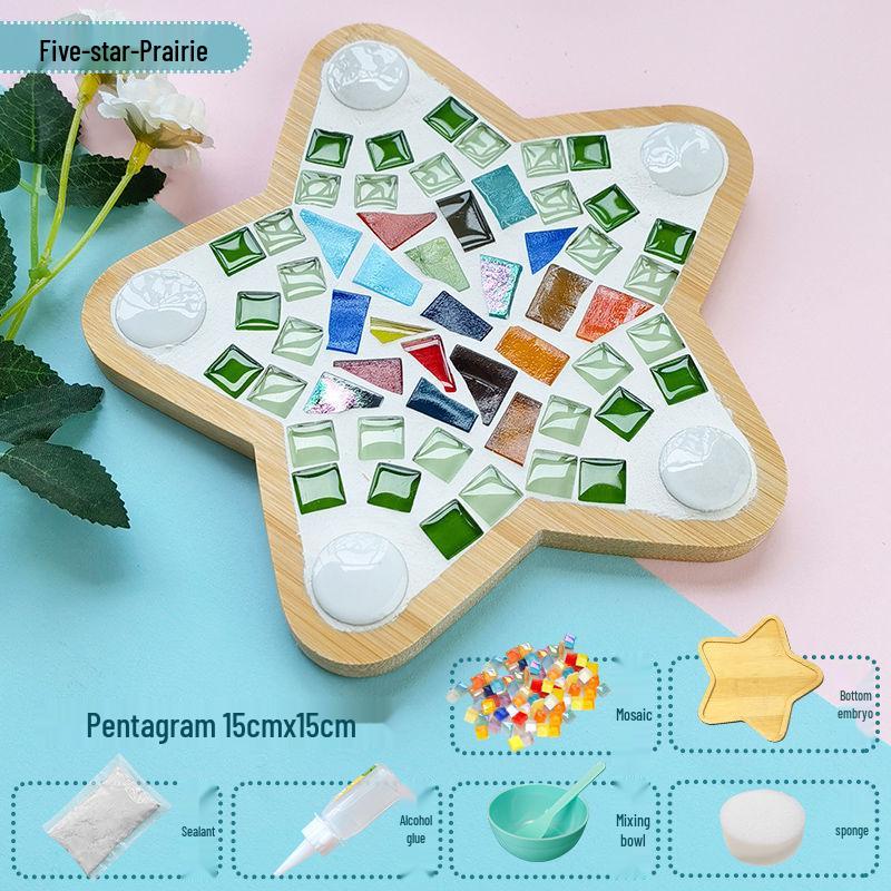 Handmade Mosaic Coaster DIY Kit for Students – Perfect for Mother's Day & Kindergarten Activities
