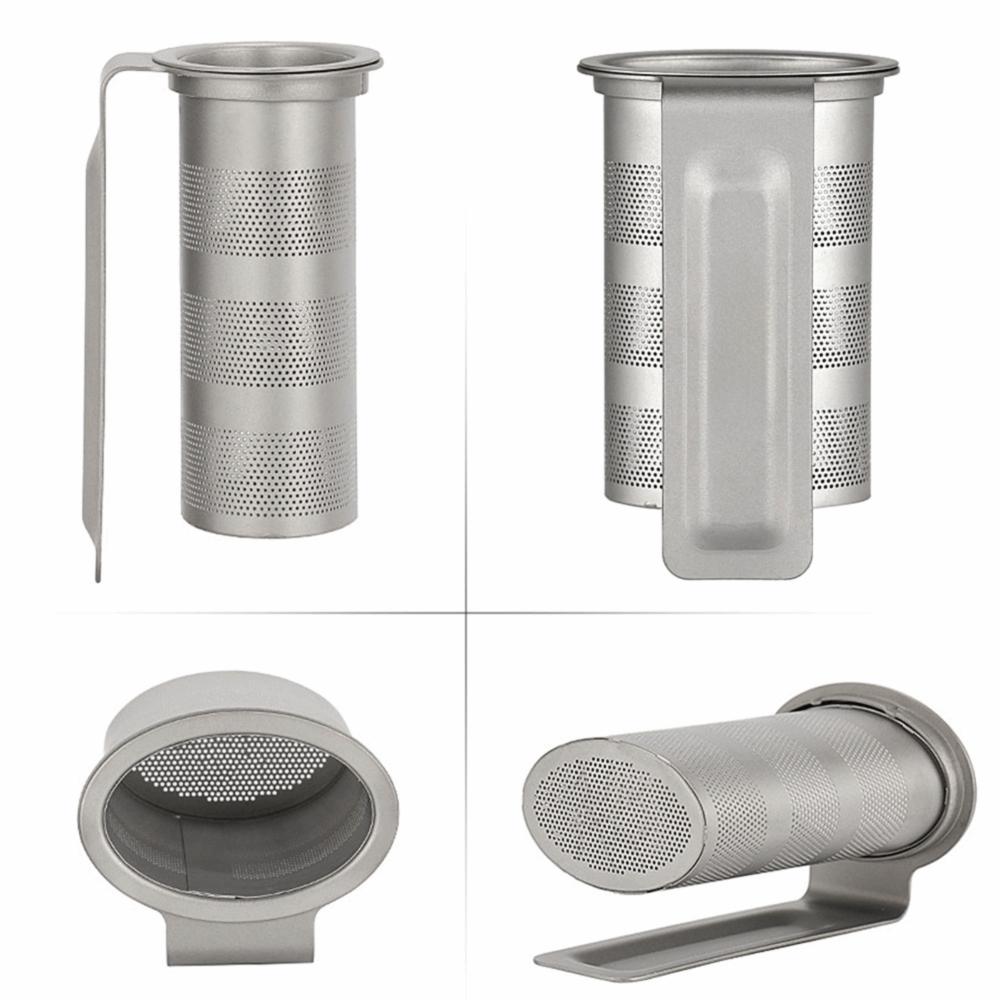 Fine Small Holes Titanium Tea Infuser Basket Titanium Loose Leaf Tea Infuser Outdoor Camping