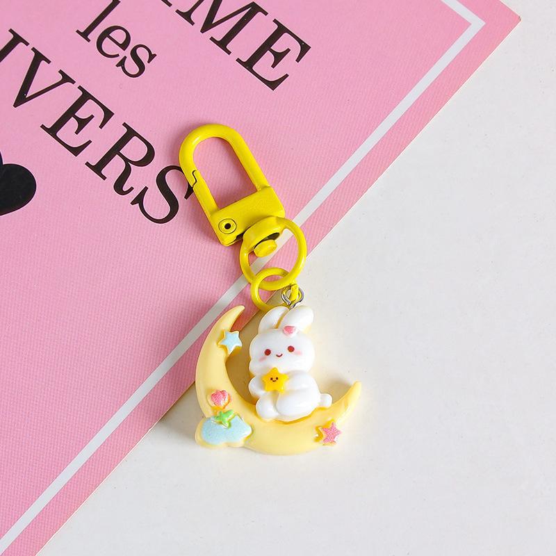 

Милый детский садовый кролик, сумка, кулон, брелок с медведем из смолы, кулон, брелки для девочек, детские ювелирные украшения для пары