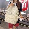 New schoolbag female college students lightweight weight backpack high junior high school students large capacity backpack