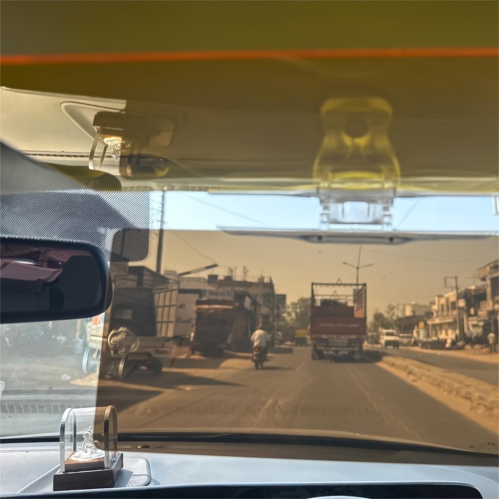 1pc Anti-Glare UV Protection Car Windshield Sunshade - Polarized Front Visor for Reduced Glare, Snow Blindness & UV Blocking