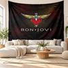 Bon Jovi Wall Tapestry, Soft Fabric Wall Hanging, Decorative Backdrop For Bedroom Home Wall Art