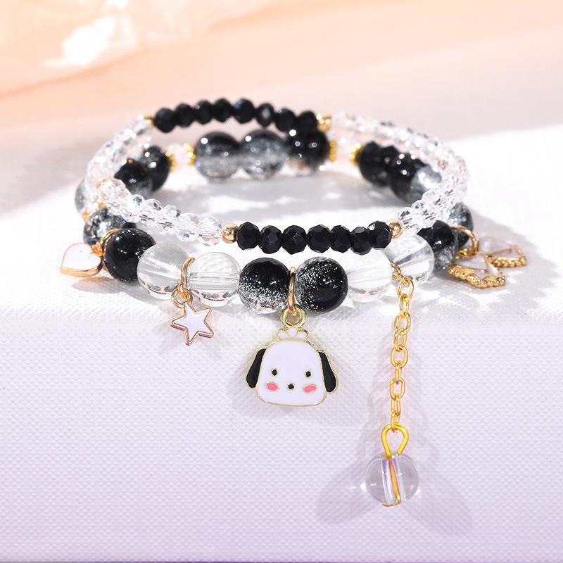 Cinnamoroll & My Melody Crystal Beaded Friendship Bracelet - High-End Versatile Women's Jewelry