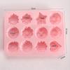 Food Grade, Silicone Animal Mold, Cartoon, Jelly Pudding Mold, 12 In A Row, Bowl Cake Demolding, Milk Jelly Silicone Mold