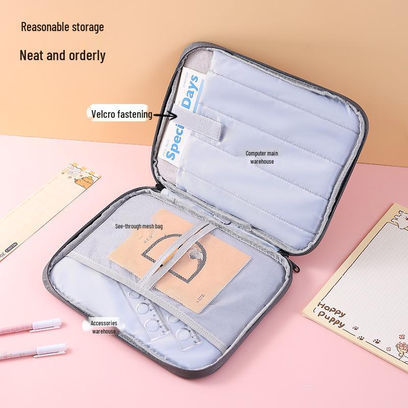 High-End Unisex iPad Tablet Bag - Lightweight, Portable, Hand-Held Student Computer Sleeve
