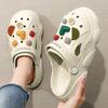 Fashion Thick Round Toe Slides Mules Women's Slippers and Ladies Sandals Shoes on Beach Outside Kawaii Cartoon Junior Cute H Sandal Sale