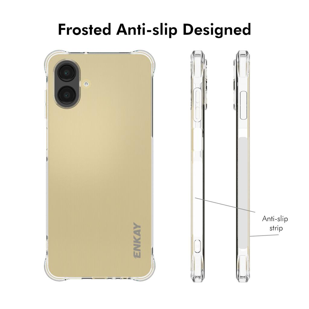 For Samsung Galaxy A07 4G Clear Phone Case ENKAY HAT PRINCE Shockproof Anti-slip TPU Cover