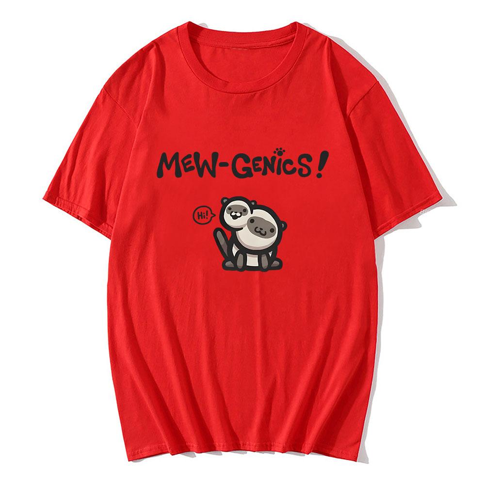 

Mewgenics Stacy T-Shirt Summer O-neck Fashion Loose Mens Tshirts Streetwear Unisex Funny Cartoon Graphic Merch Tshirts Male Tees XS красный