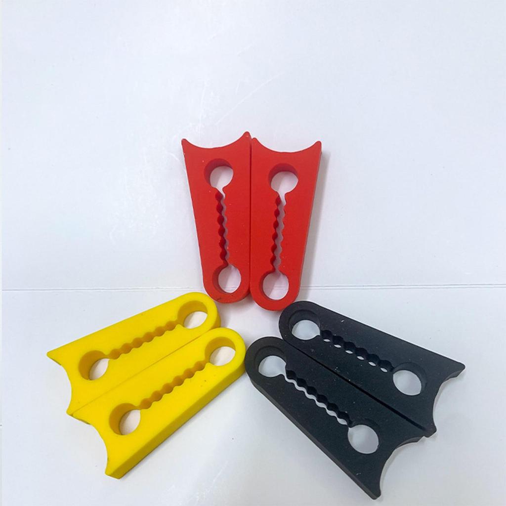 4Pcs Silicone Car Door Lock Sound Deadener Buffer Seal Shock Absorber Car Door Lock Protectors Soundproofing