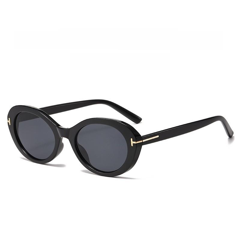 Retro Cat Eye Sunglasses With Coating For Travel And Parties Black Gray