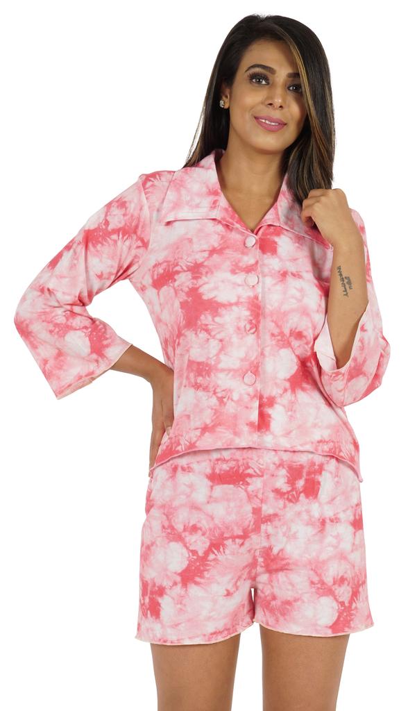Phagun Printed Loungewear Set For Women 2 Piece Nightwear Cotton Top &