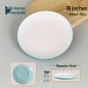 LIJIA FITMENT 16-Zoll Zweifarbige Melamin-Speiseteller (10er-Pack)