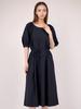 ACUD Balloon Sleeve Strap Dress_Navy
