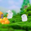 8Pcs Luminous Rabbit Miniature Figurines Fairy Garden Decoration 8 Postures Cute Bunny Home Decor Glow At Night Desk Ornaments