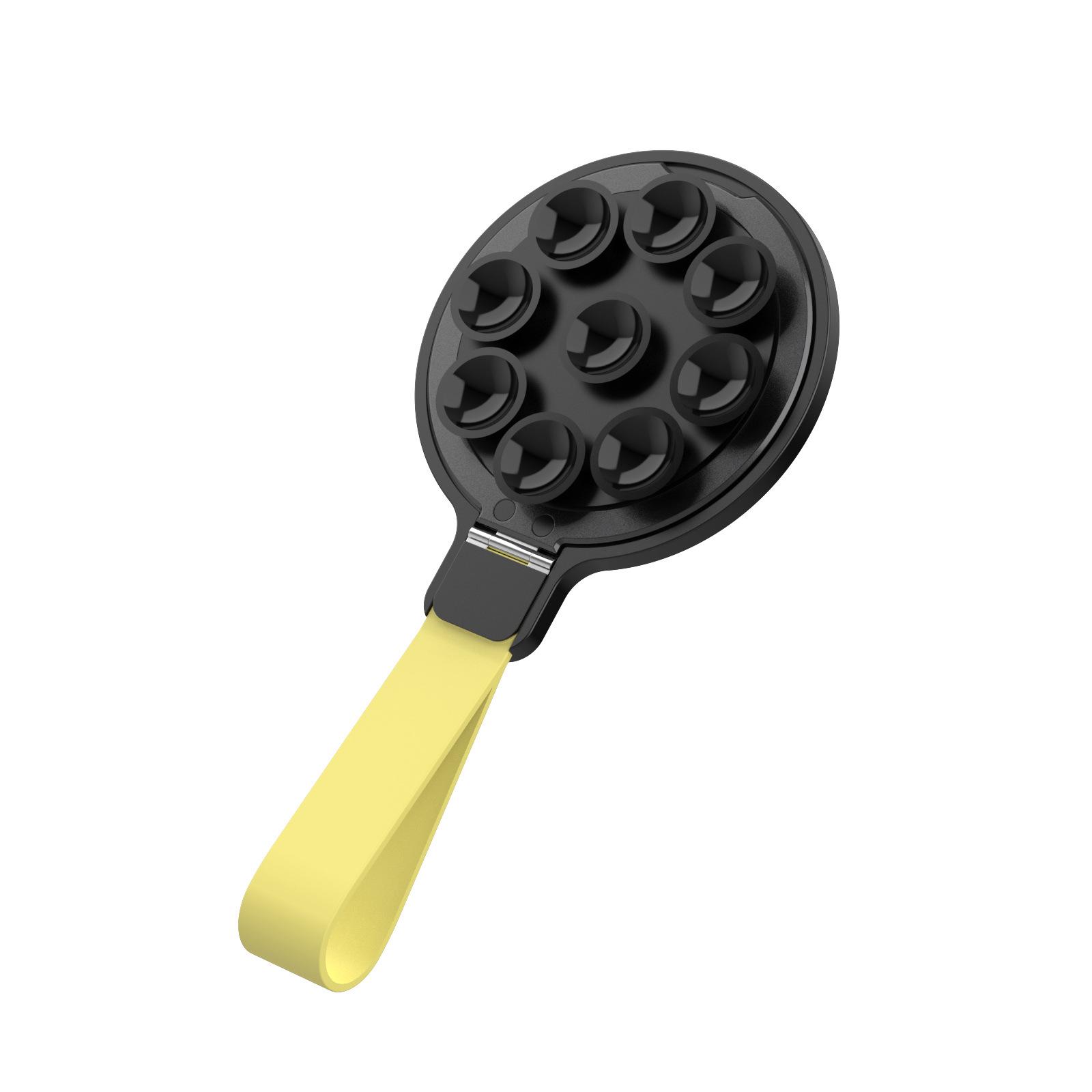 

Silicone Suction Cup Magnetic Phone Holder with Finger Ring & Airbag Stand