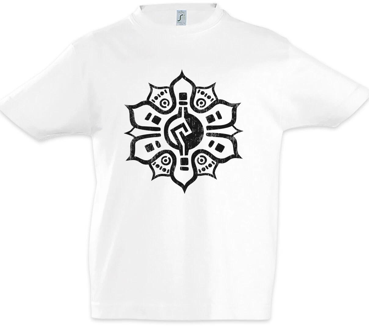 Aztec Flower I Kids Boys kids boys T-Shirt Aztec Flower Tattoo Indian Tribe Symbol 120