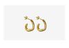 18K Gold-Plated Titanium Steel C-Shaped Slimming Earrings